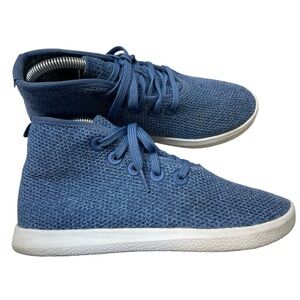 Allbirds TT Tree Toppers Tide Pool Blue Lace Up Hi Top Sneakers Women's Size 8